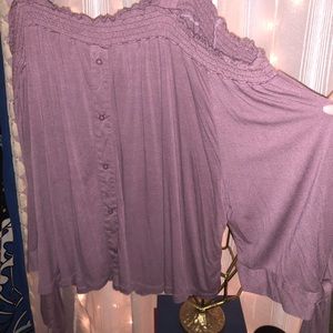CHARLOTTE RUSSE COLD SHOULDER TOP!!!!!!!!